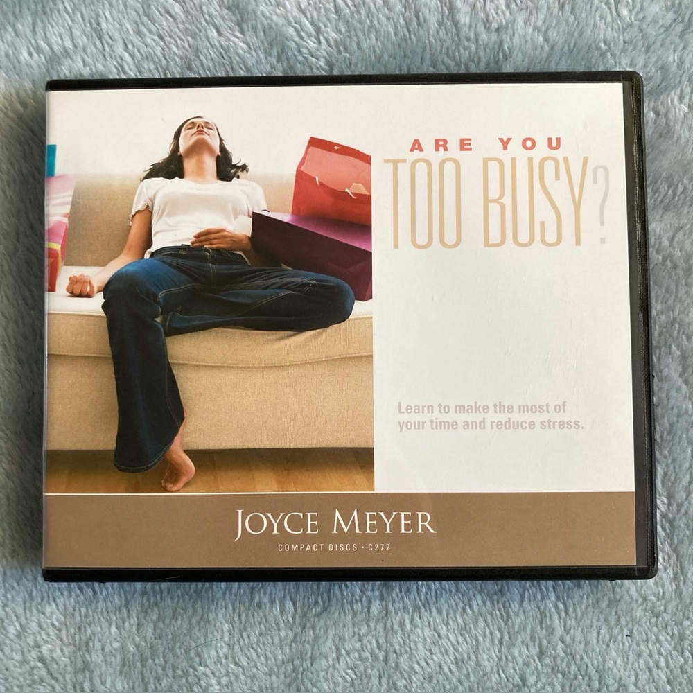 Like New Joyce Meyer 4 CD Teaching Series: Are You Too Busy?